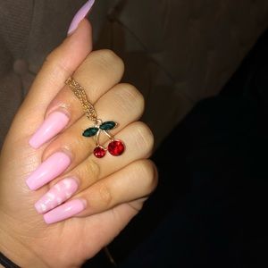 cherry pendant necklace